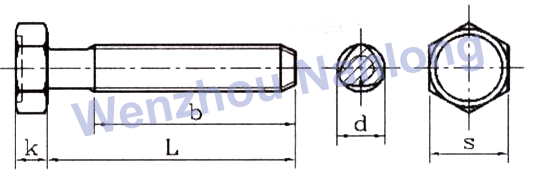 DIN 7500DE Hexagon head thread rolling screws